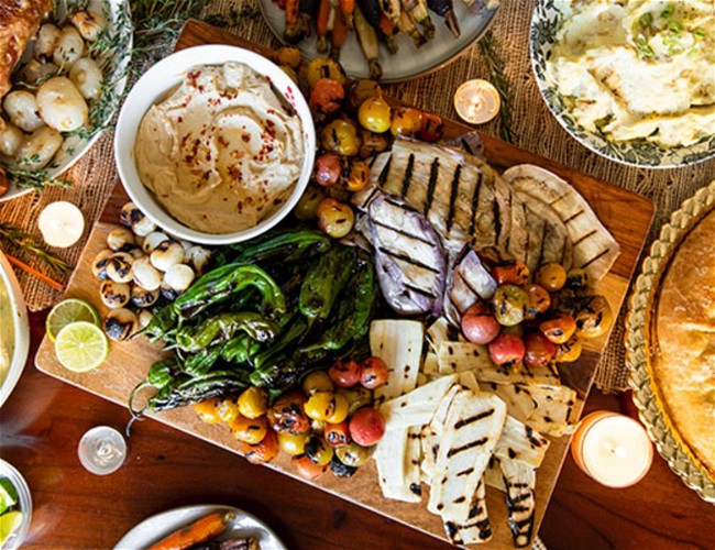 Image of Hummus with Grilled Vegetables