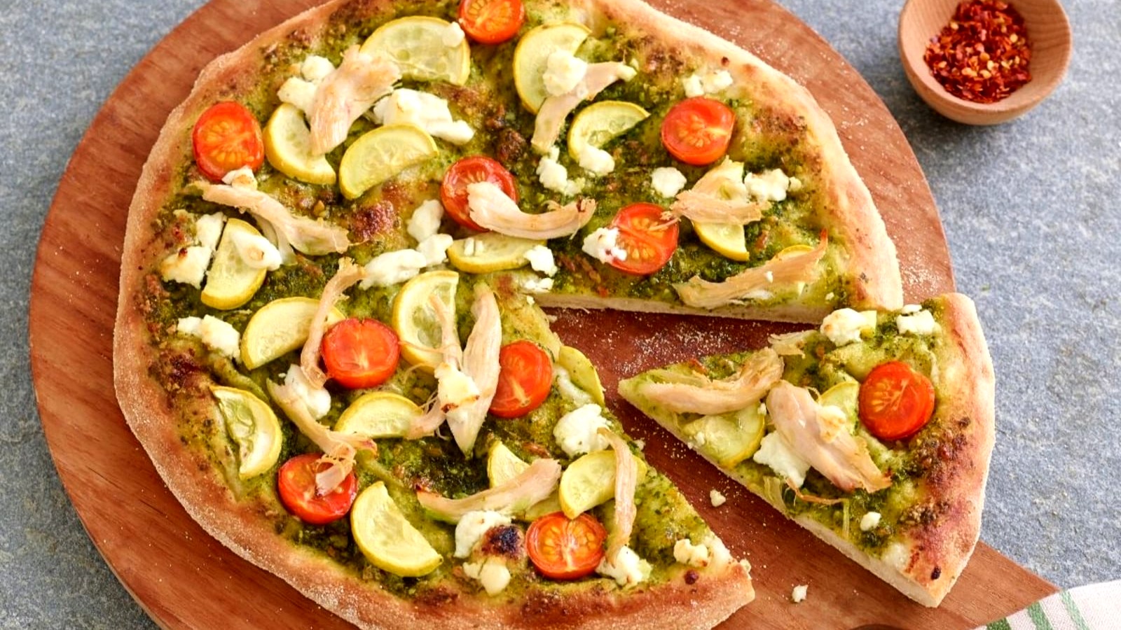 Image of Almond Pesto Pizza