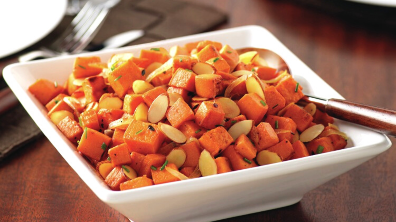 Image of Roasted Almond Sweet Potatoes