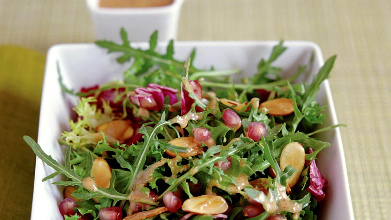 Image of Green Salad With Almond Butter Vinaigrette