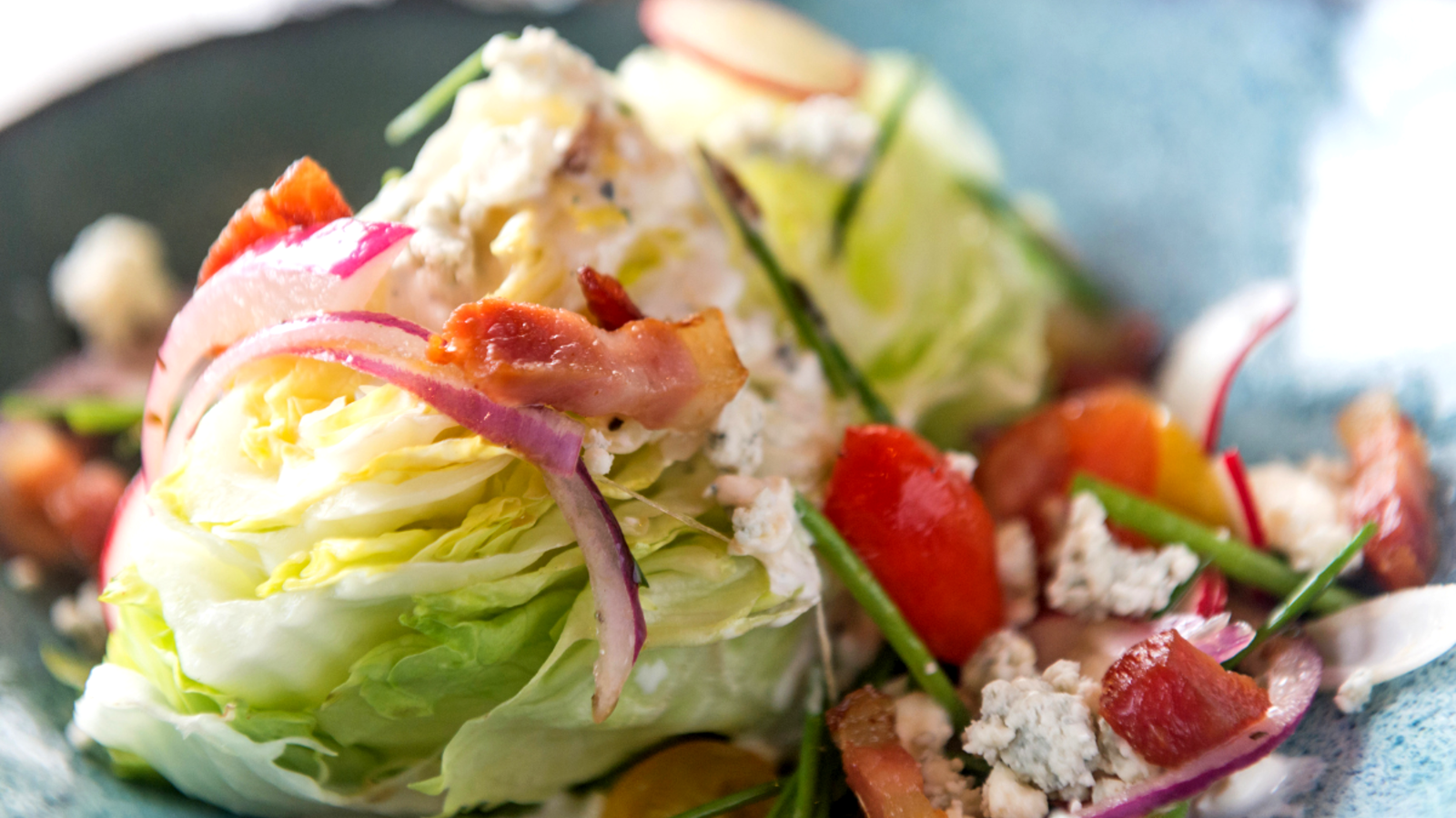 Image of Wedge Salad With Blue-Cheese, Apples & Toasted Almonds