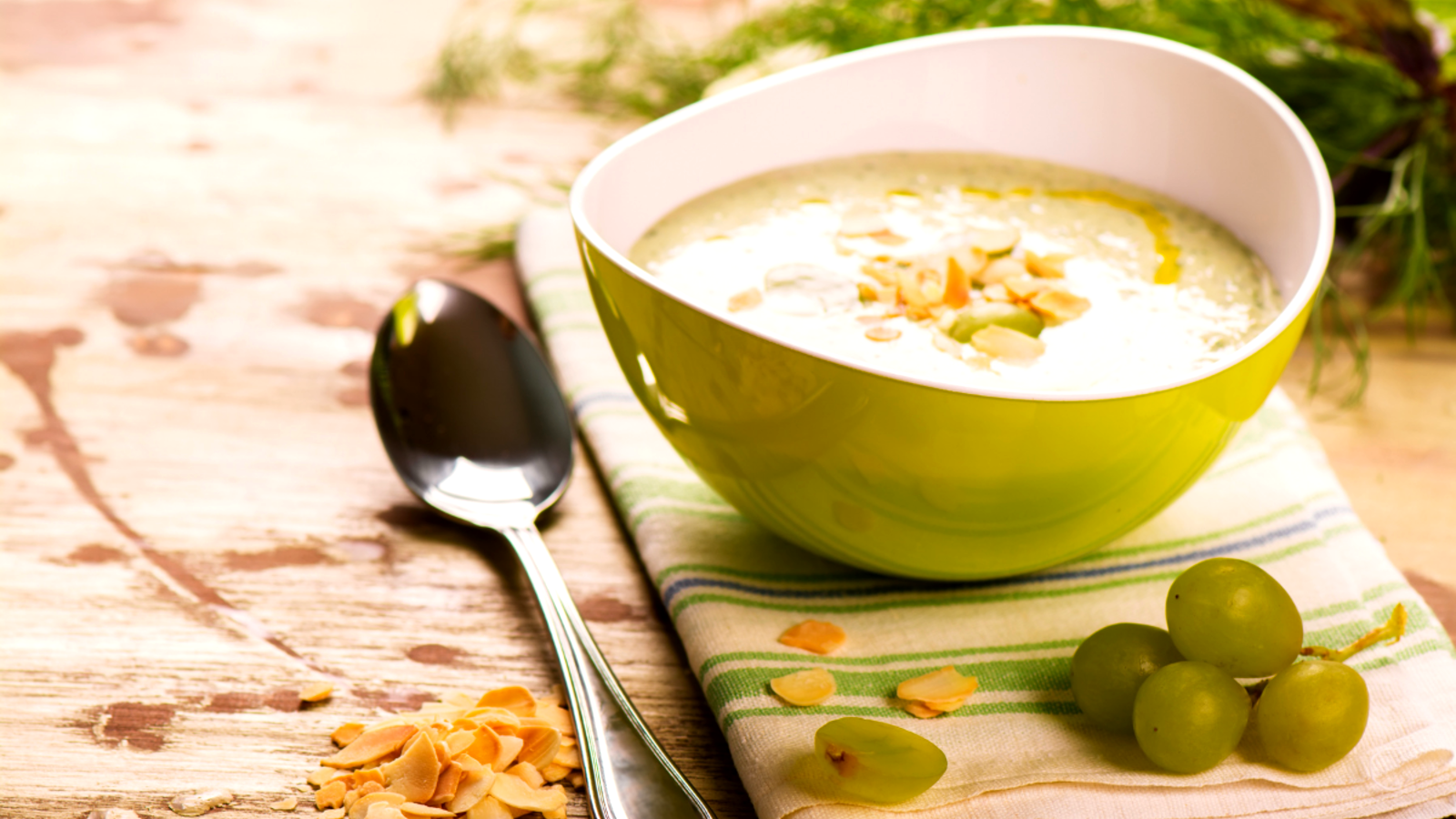 Image of Creamy Almond and Grape Soup