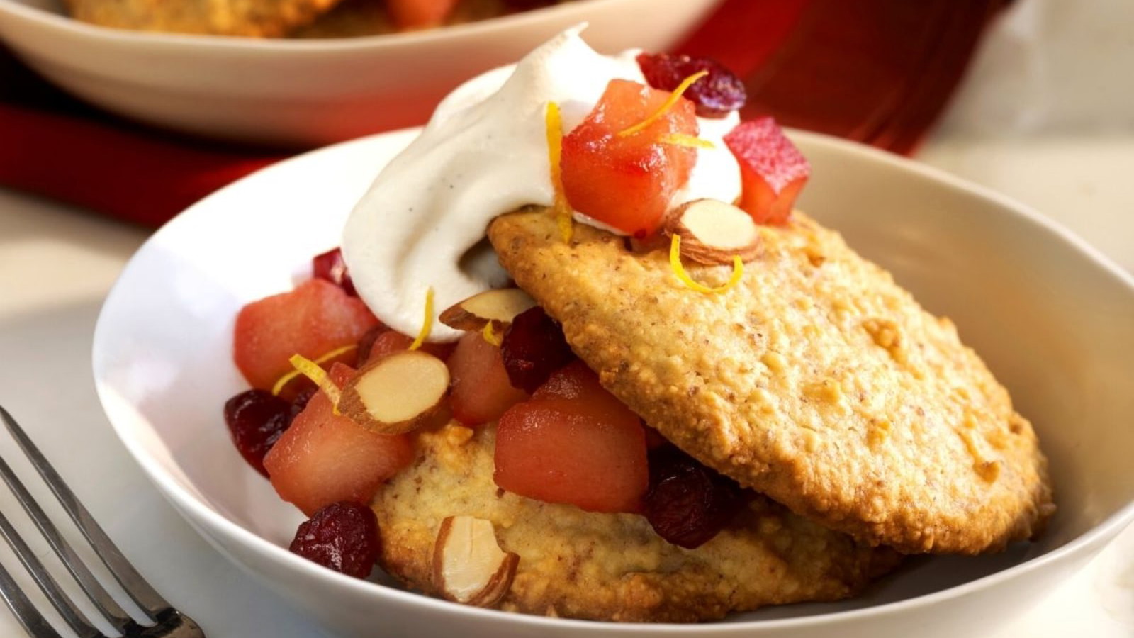 Image of Almond Shortcakes with Fresh Fruit and Lemon Cream