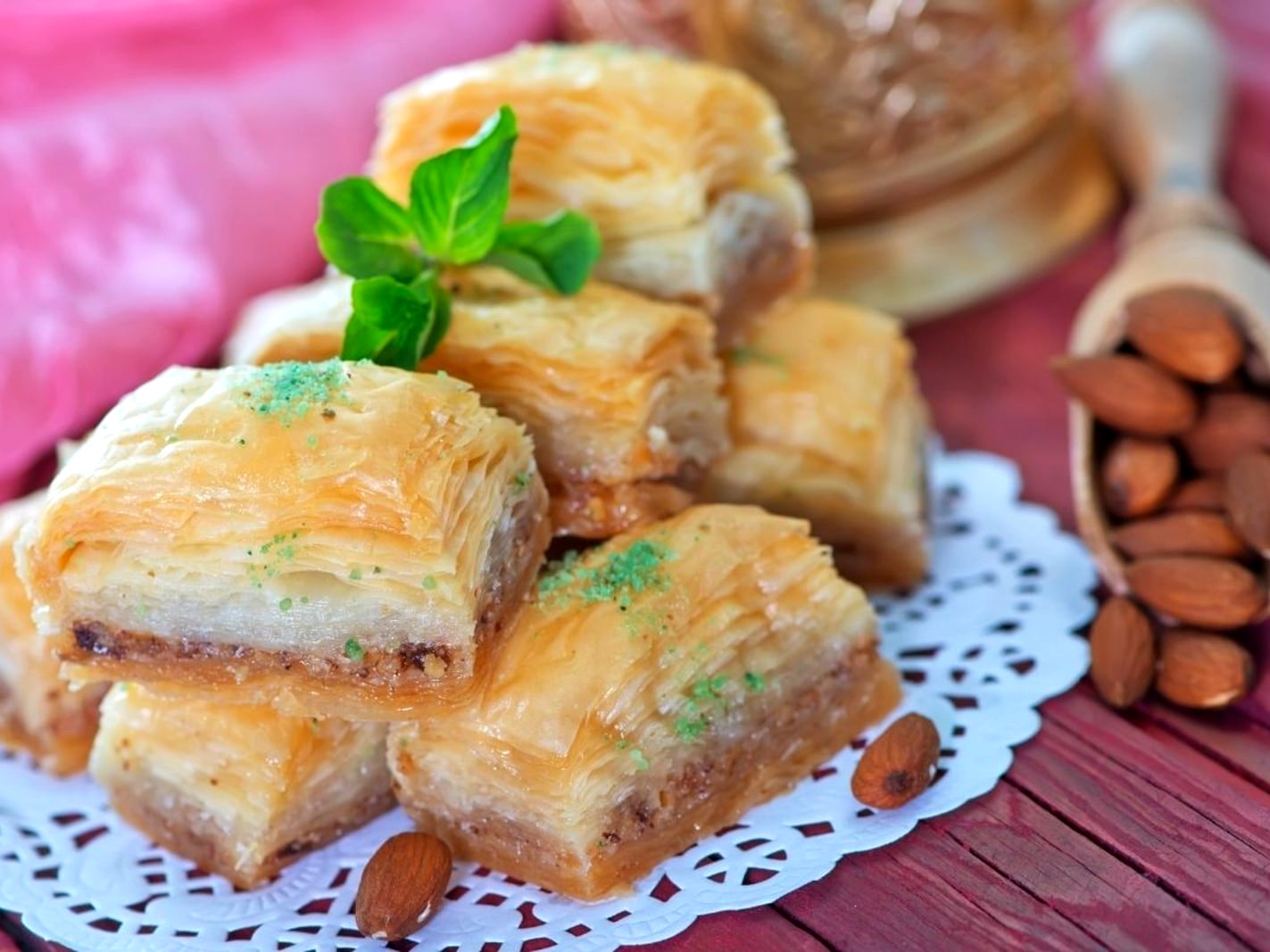 Pistachio and Almond Baklava Recipe 