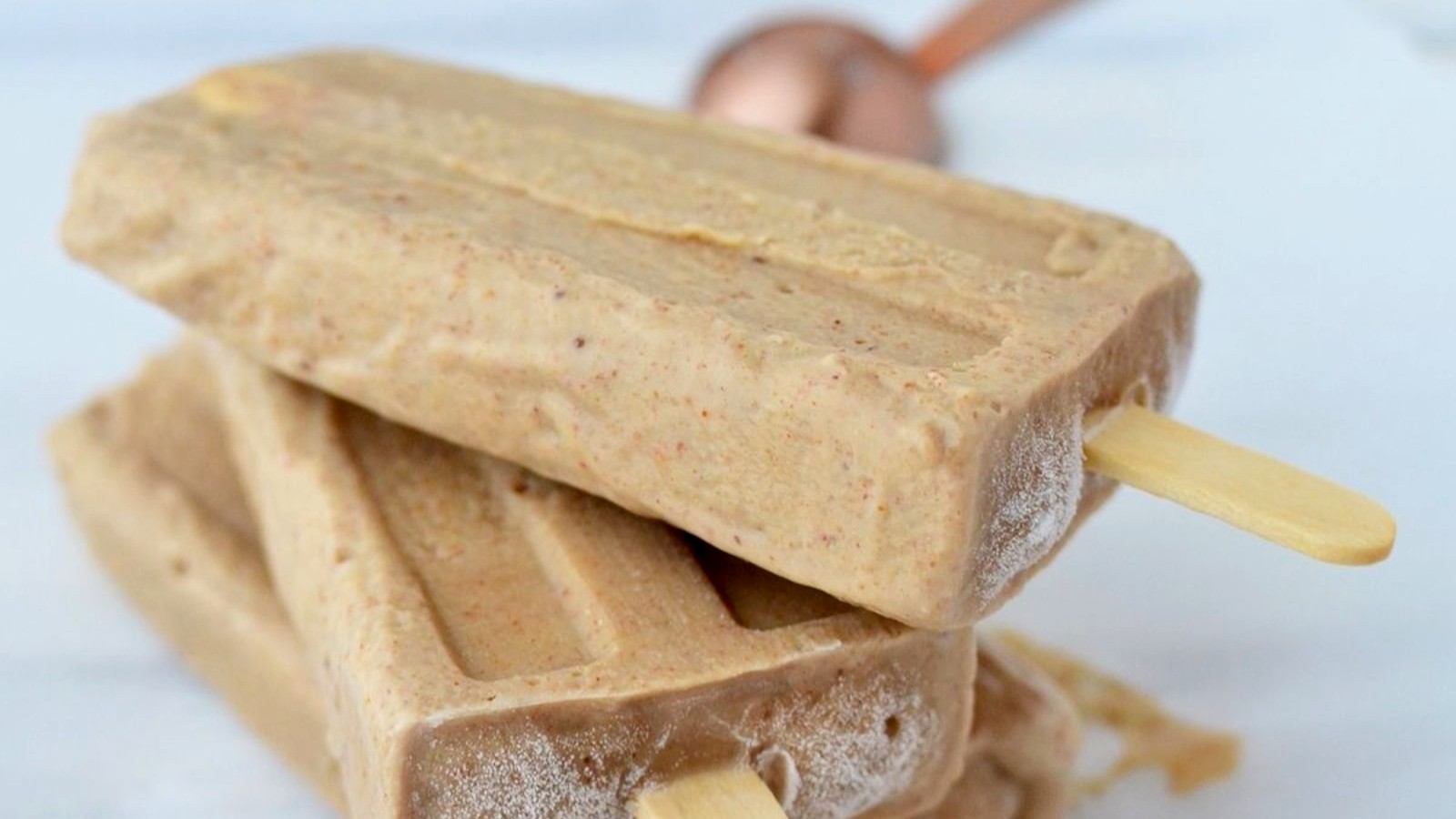 Image of Almond Butter Banana Popsicles