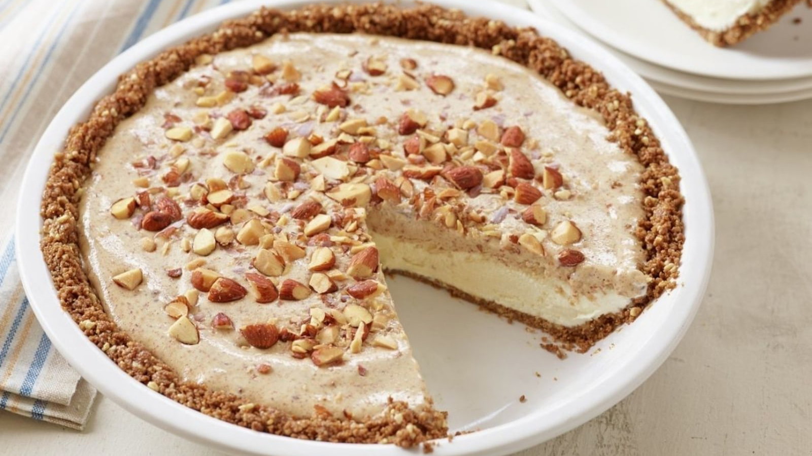 Image of Frozen Almond Butter Cookie Crumb Pie