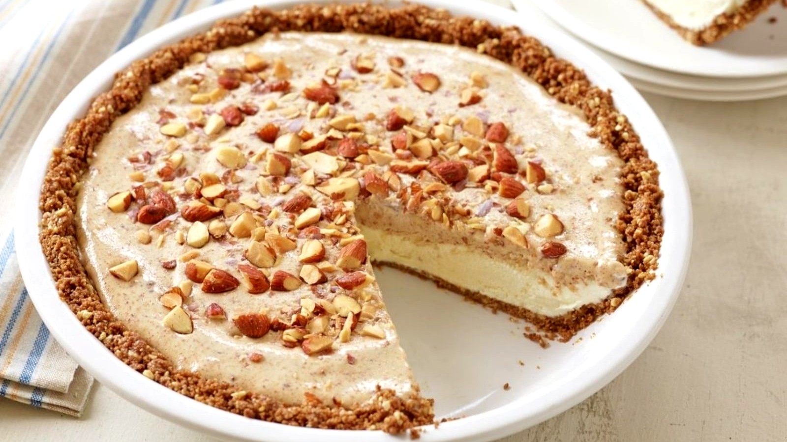 Image of Frozen Almond Butter Cookie Crumb Pie