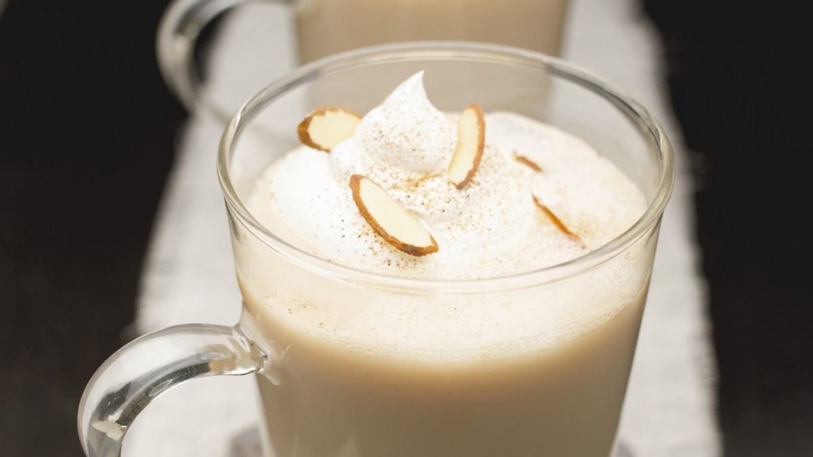 Image of Warm Milk with Honey, Almonds and Amaretto