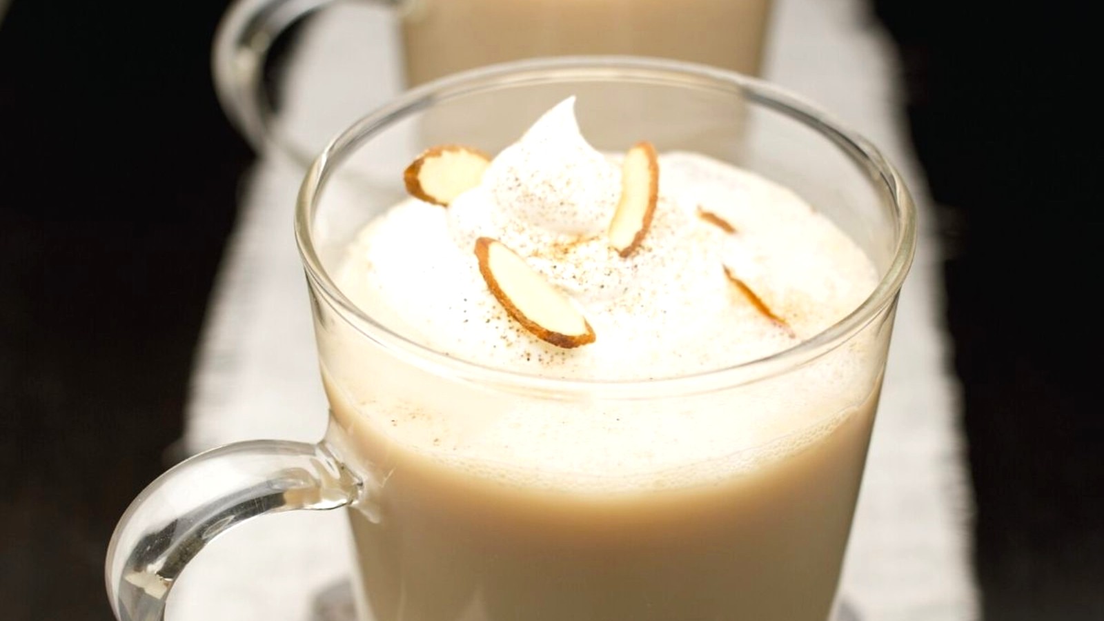 Image of Warm Milk with Honey, Almonds and Amaretto