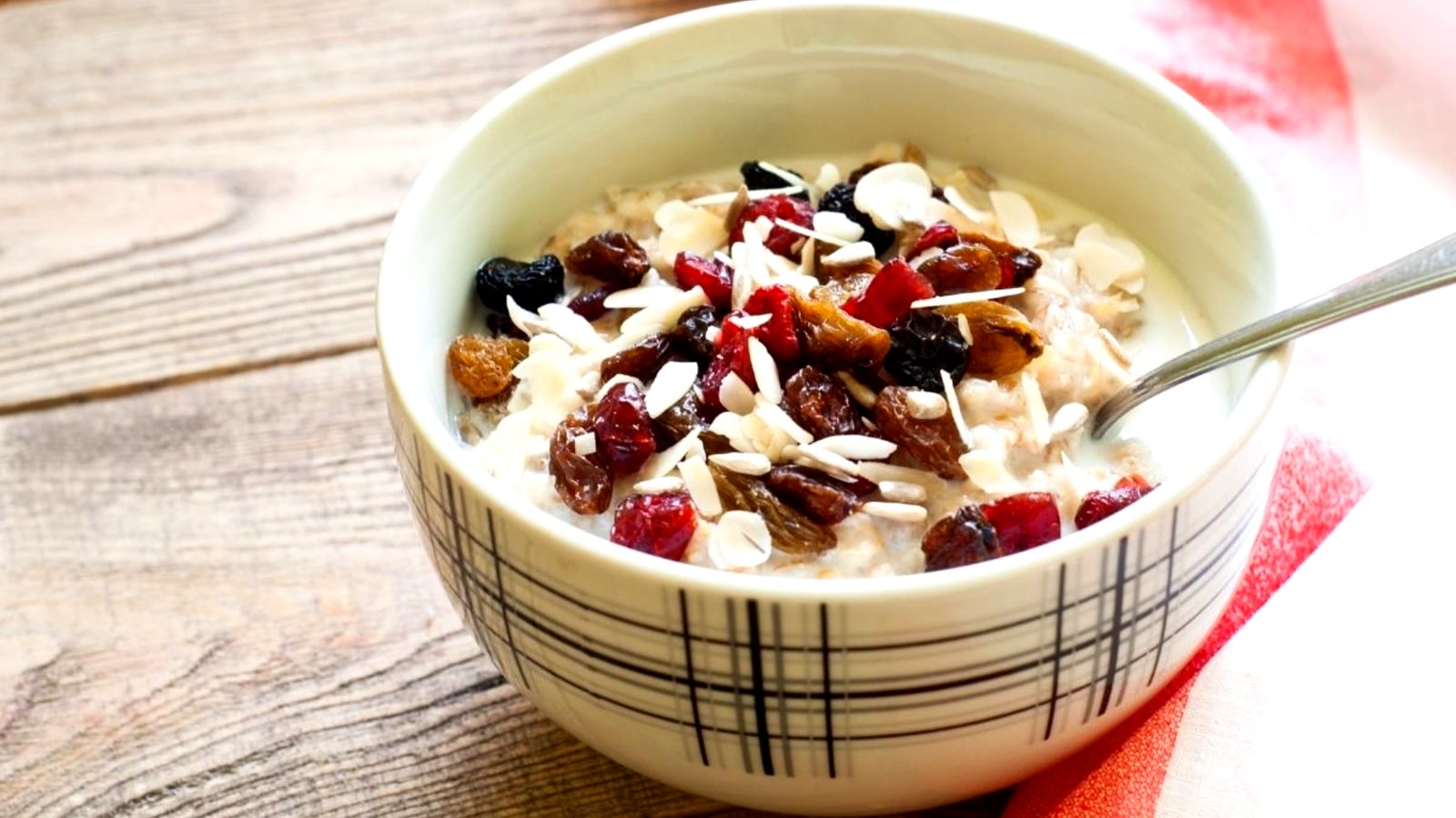 Image of Hearty Oats with Fruit and Almonds