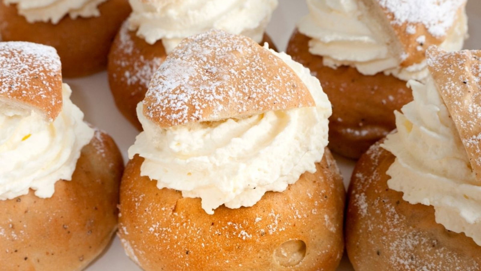 Image of Almond Cream Filled Shrove Tuesday Buns