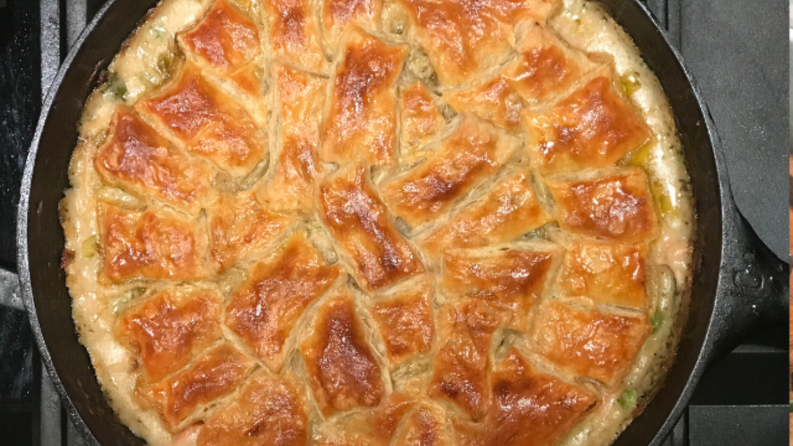 Image of Chicken Pot Pie with Puff Pastry crust 
