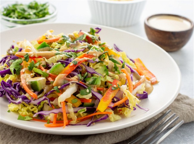 Image of Asian Salad with Miso Dressing