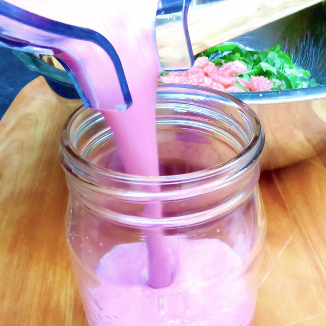 Image of red grapefruit salad dressing