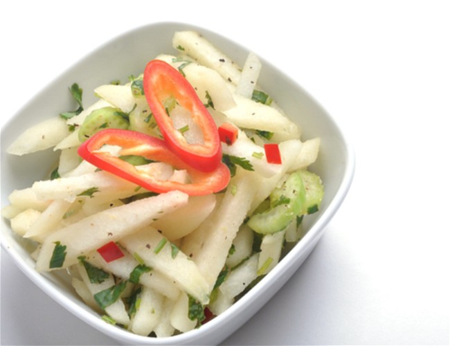 Image of Korean Pear Slaw with Red Fresno Chile