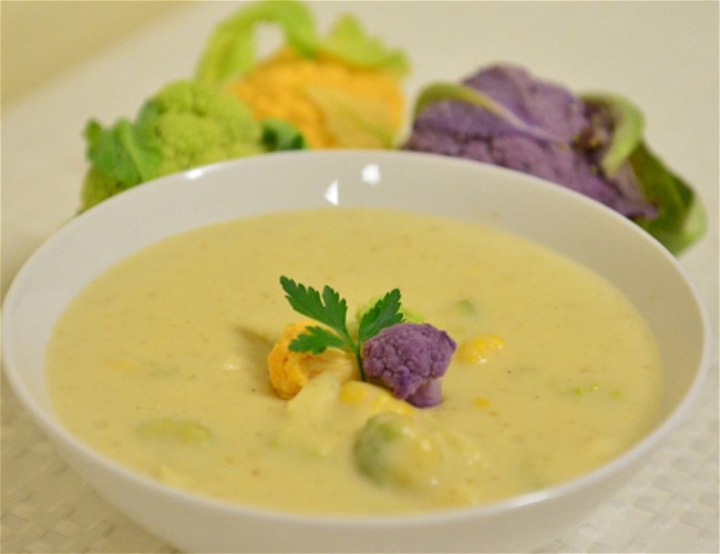 Image of Baby Cauliflower Potato Cheese Soup