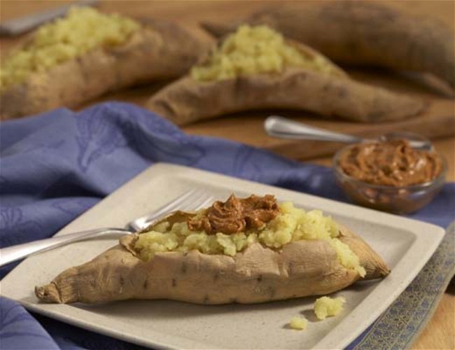 Image of Baked Sweet Potato with Cinnamon Chile Butter