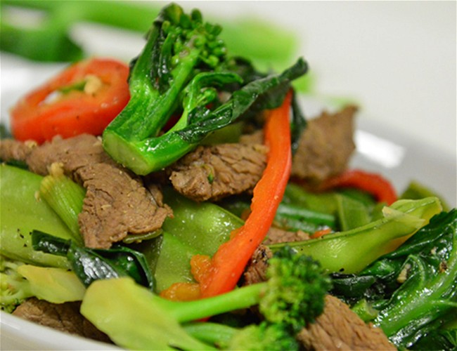 Image of Beef and Gai Choy Stir Fry