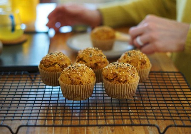 Image of Orange Muffins with Organic Turmeric Powder