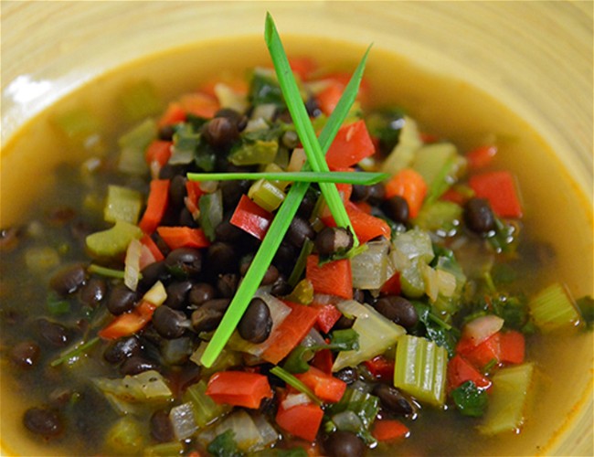 Image of Black Bean Soup (Sopa de Frijoles Negros)