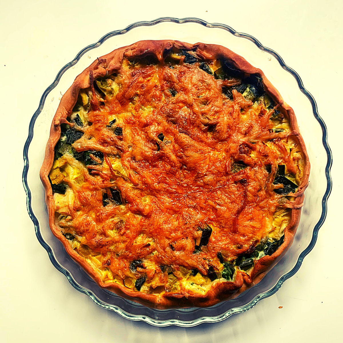 Tarti quiche aux poireaux Bio et à la tomme de brebis