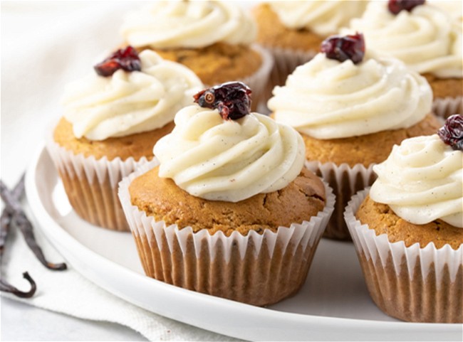 Image of Bourbon Yam Cupcakes