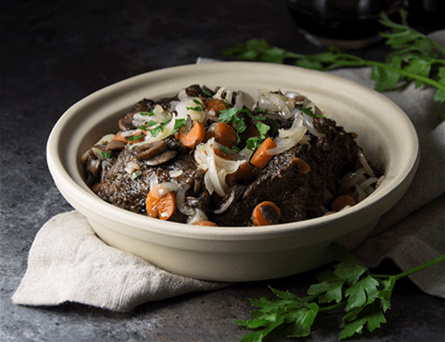 Image of Braised Beef & Sweet Baby Carrots with Onions & Red Wine