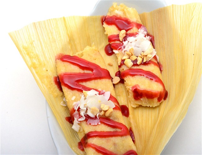 Image of Pineapple, Coconut & Toasted Macadamia Nut Tamales