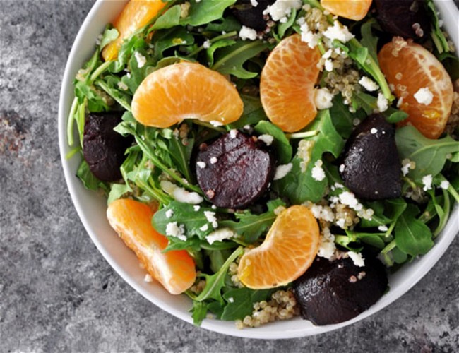 Image of Pixie Tangerine and Baby Red Beet Salad with Citrus Vinaigrette