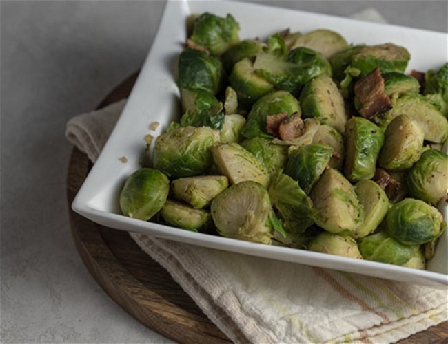 Image of Brussels Sprouts with Bacon and Thyme