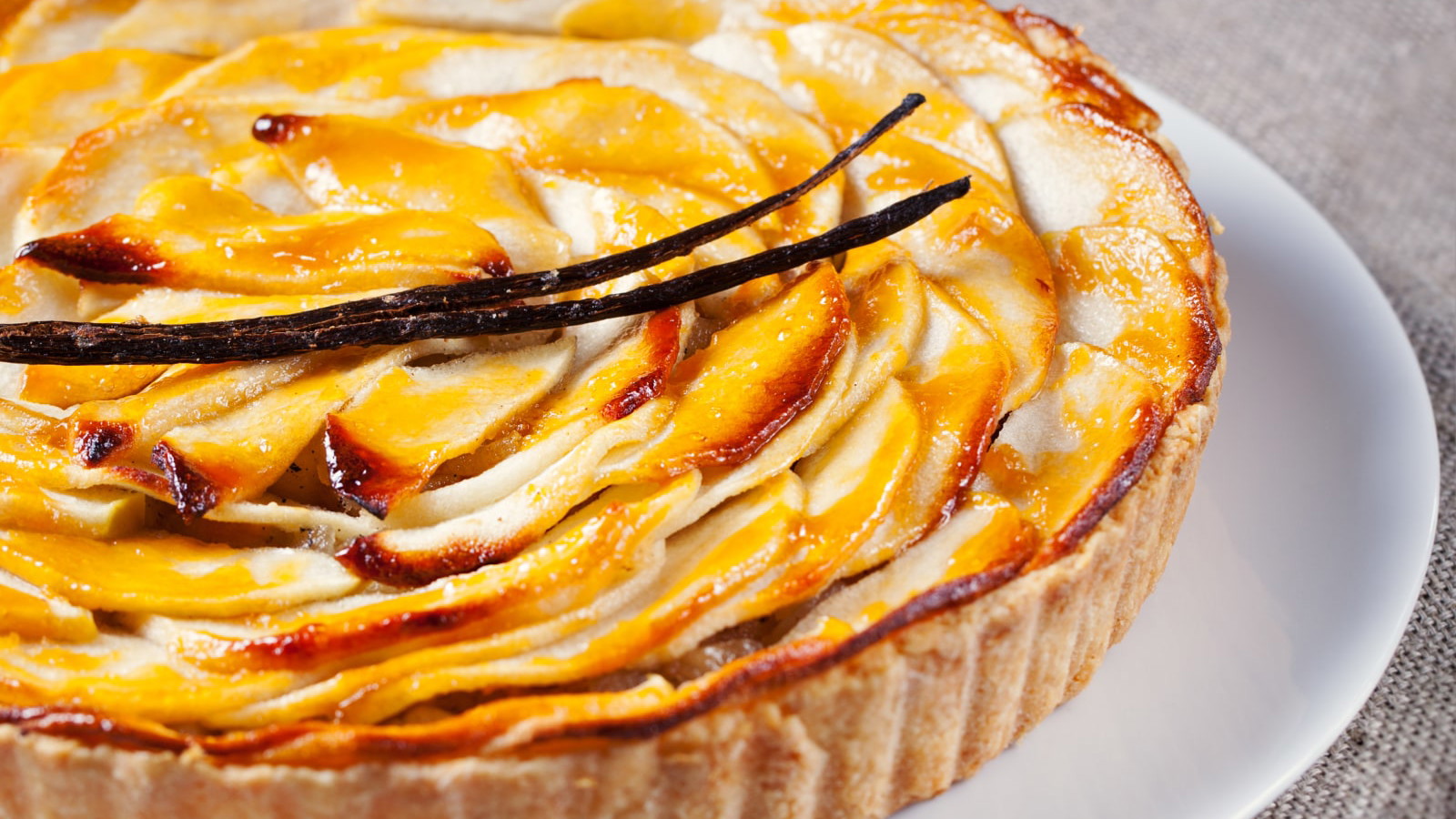 Image of Tarte aux pommes vanillée