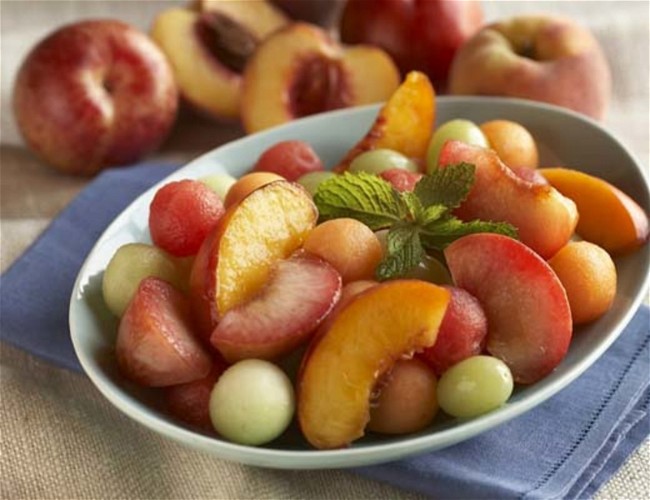 Image of Plum Bites and Nectarine Compote