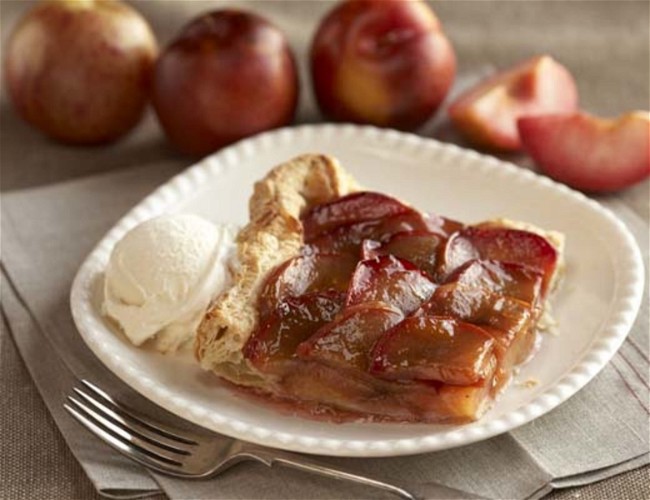 Image of Plumcot Tart with Puff Pastry