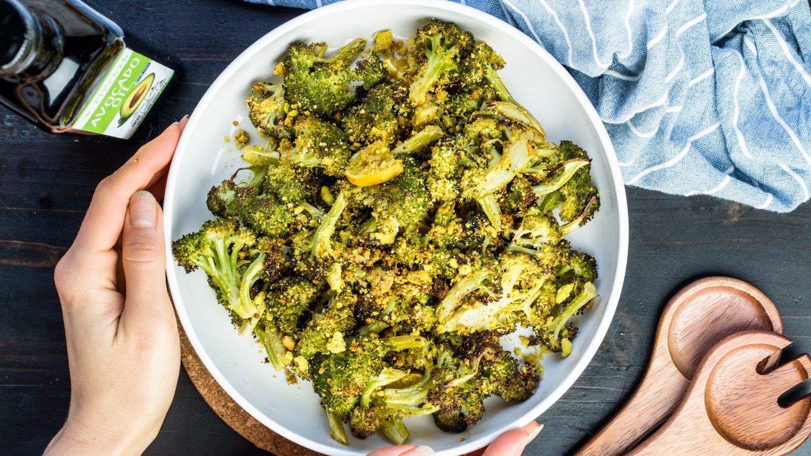 Image of Roasted Broccoli with Cheese Sauce