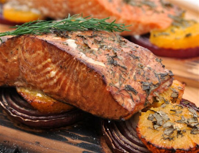 Image of Cedar Plank Grilled Salmon