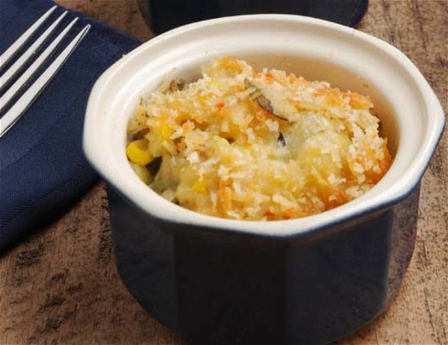 Image of Poblano Crusted Chayote Casserole