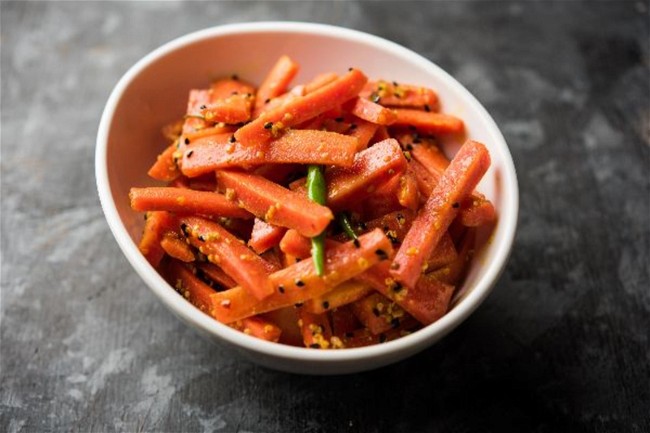 Image of Sweet and Spicy Pickled Carrots Recipe