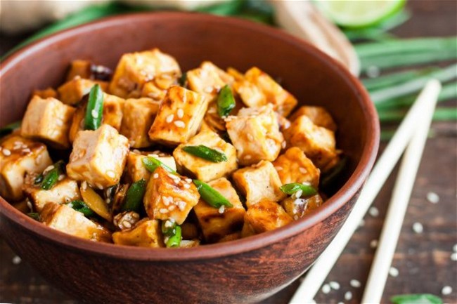 Image of Crispy Fried Garlic Tofu Recipe