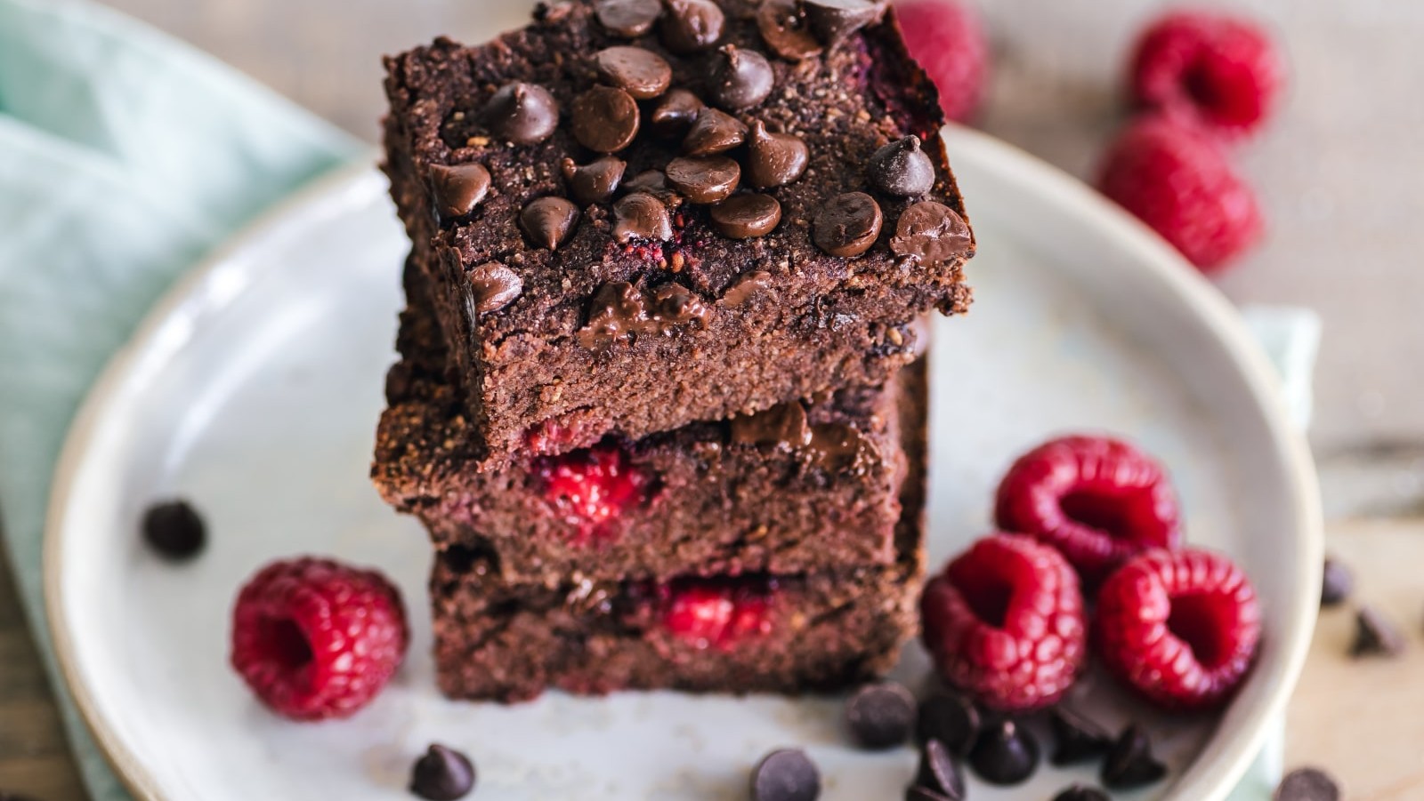 Image of Raspberry and Dark Chocolate Brownies