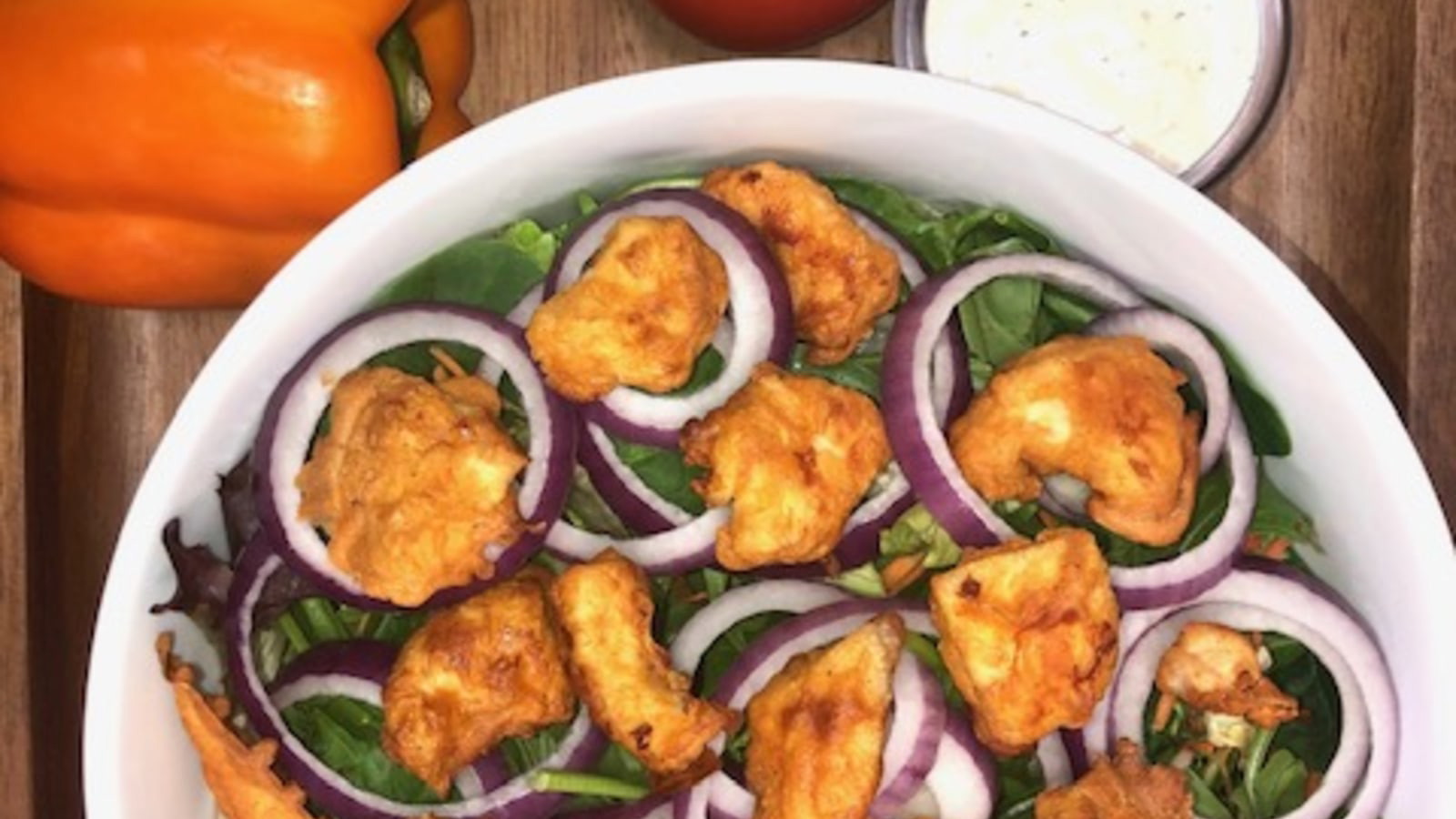 Image of Easy Air Fried Chicken Salad