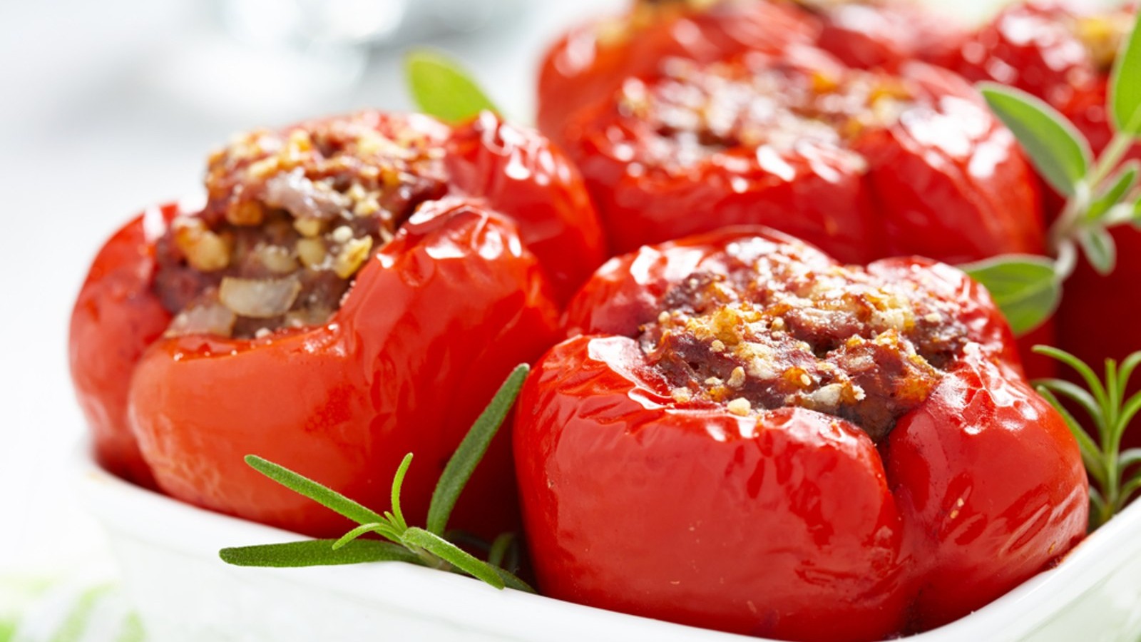 Keto Bison Stuffed Peppers