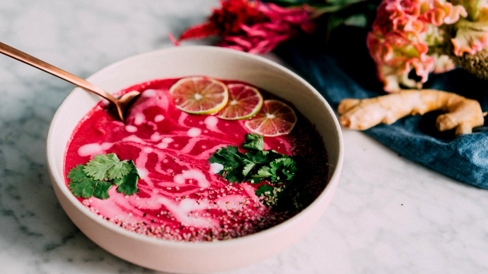 Image of Creamy Dairy-Free Beet Soup
