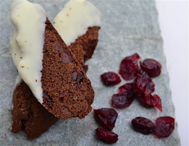 Image of Chocolate and Dried Cranberry Biscotti