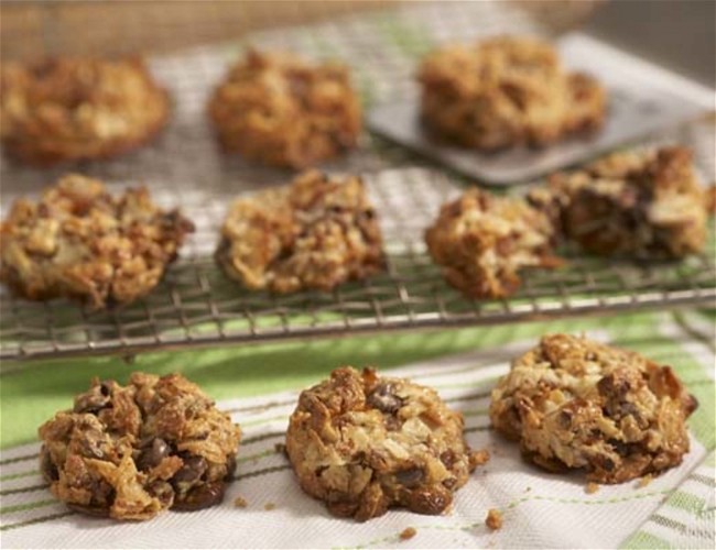 Image of Chocolate Apricot and Coconut Cookies