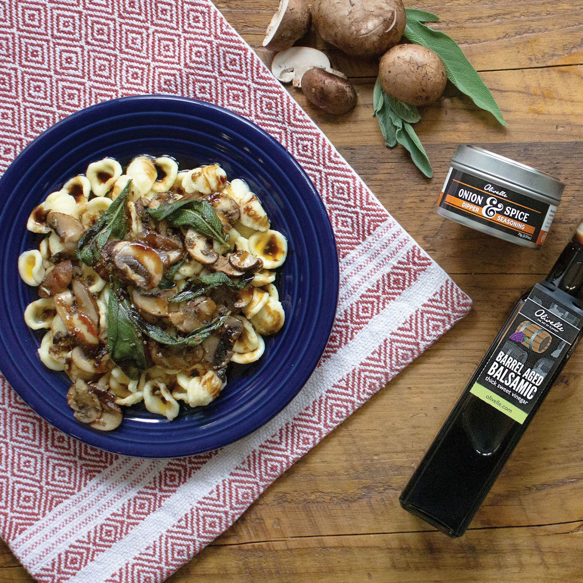 Orecchiette with Brown Butter, Sage, and Mushrooms
