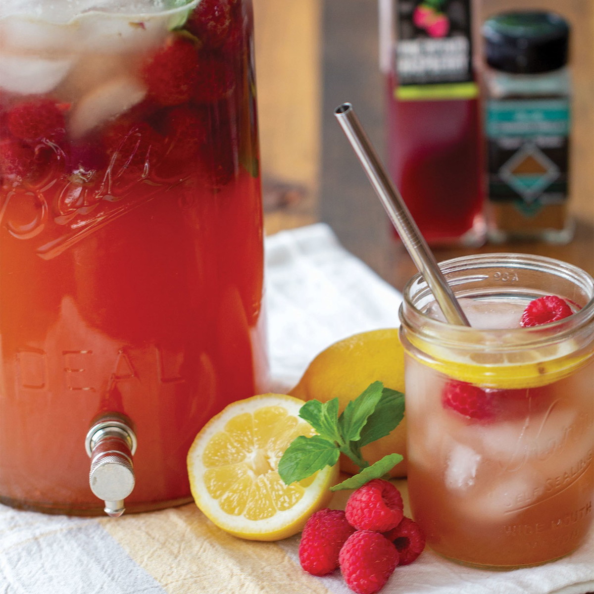 Grilled Raspberry Lemonade