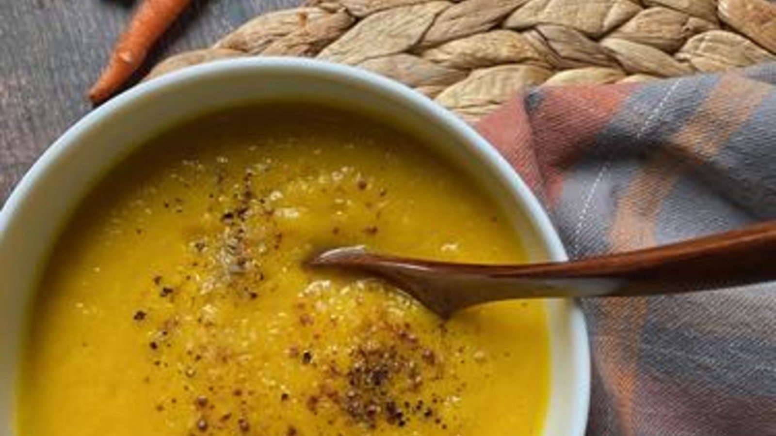 Image of Vegan Butternut Squash, Apple and Carrot Soup