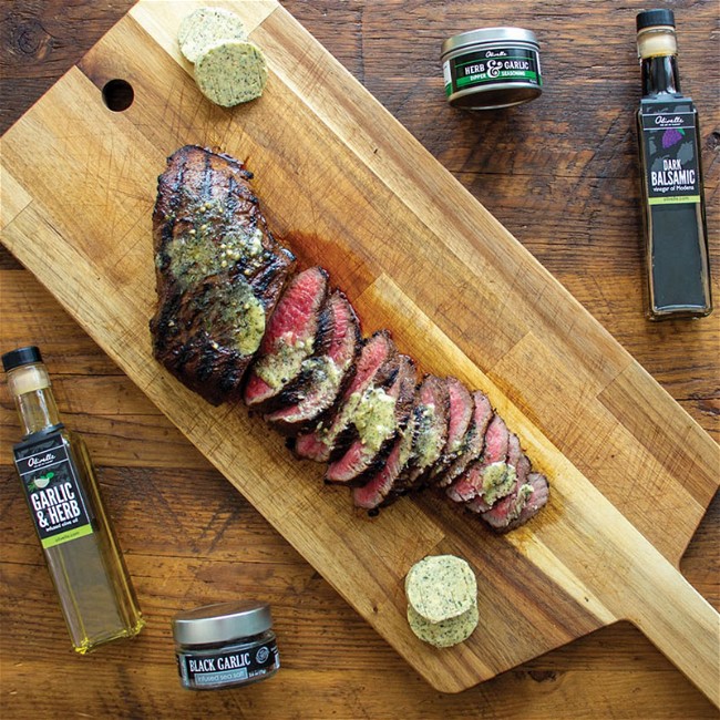 Image of Herb & Garlic Tri-Tip With Compound Butter