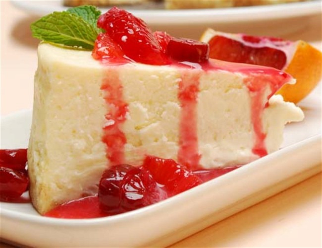 Image of Citrus Cranberry Cheesecake Drizzle
