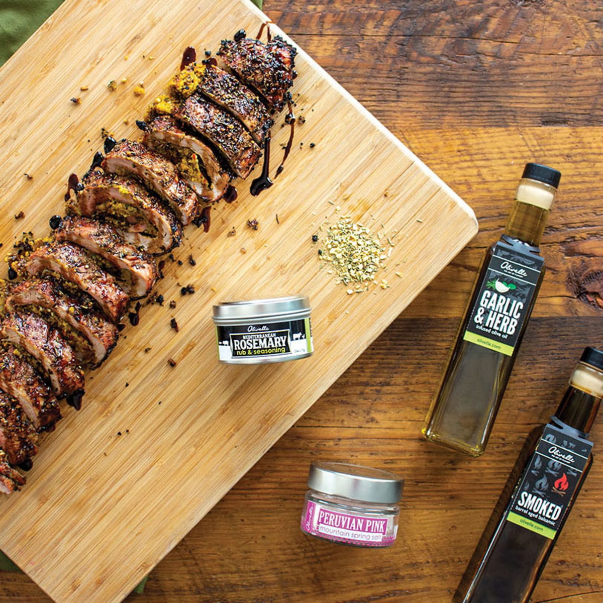 Mediterranean Stuffed Pork Tenderloin